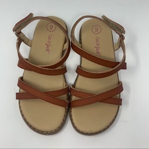 Girl-Brown toddler sandals